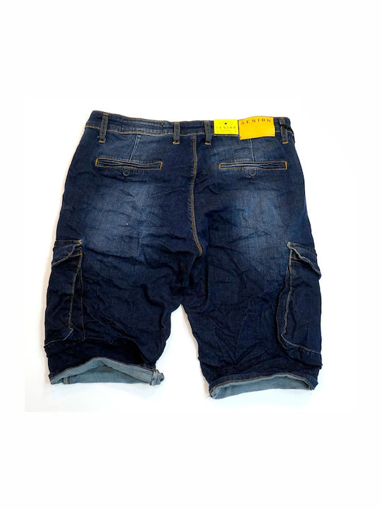 Senior Men's Shorts Jeans Blue