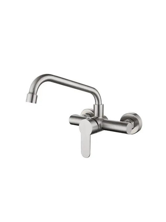 Kitchen Faucet Wall Silver