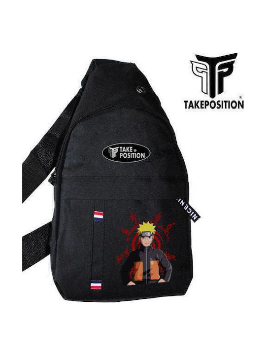 Anime Naruto Black Sun Men's Bag Sling Black