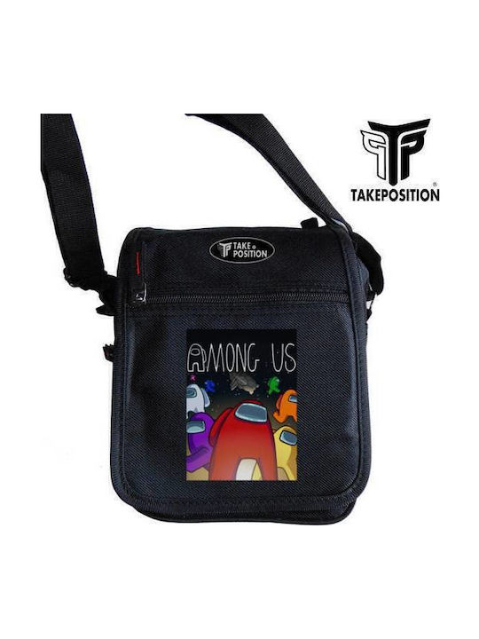 Among Us Space Herren Tasche Schulter / Crossbody Schwarz