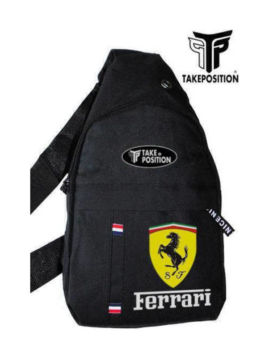 Ferrari Ανδρική Τσάντα Στήθους Μαύρη