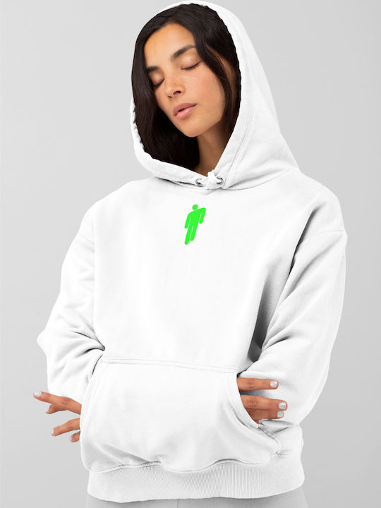 Plus W Billie Eilish Hoodie White