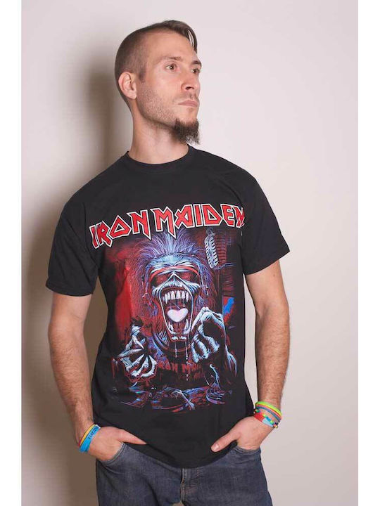 T-shirt Iron Maiden A σε Μαύρο χρώμα