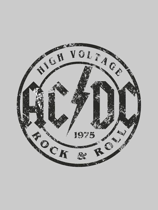 TKT Γυναικείο Φούτερ με Κουκούλα AC/DC High Voltage W σε Μαύρο χρώμα