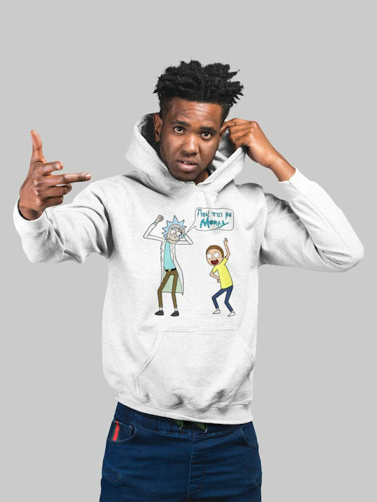 Kapuzenpulli Rick und Morty Blau