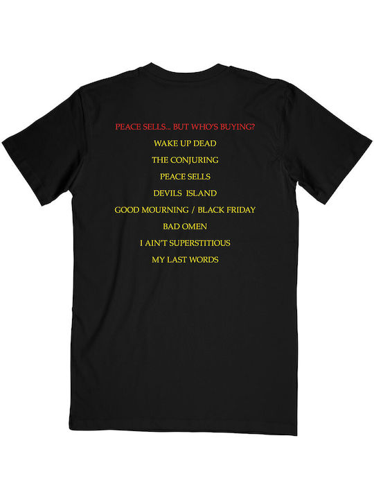 Rock Off T-shirt Peace σε Μαύρο χρώμα Rock Off T-shirt Peace σε Μαύρο χρώμα