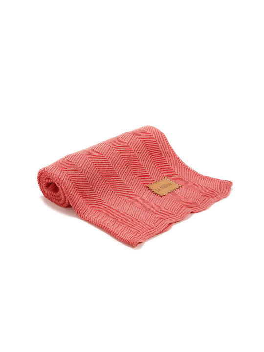 La Millou Blanket Nursery Swaddling Blankets Bamboo Coral 80x90cm.