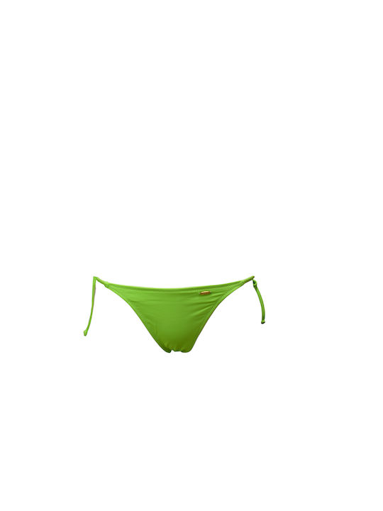 Apple Boxer Bikini Slip with Ties Green