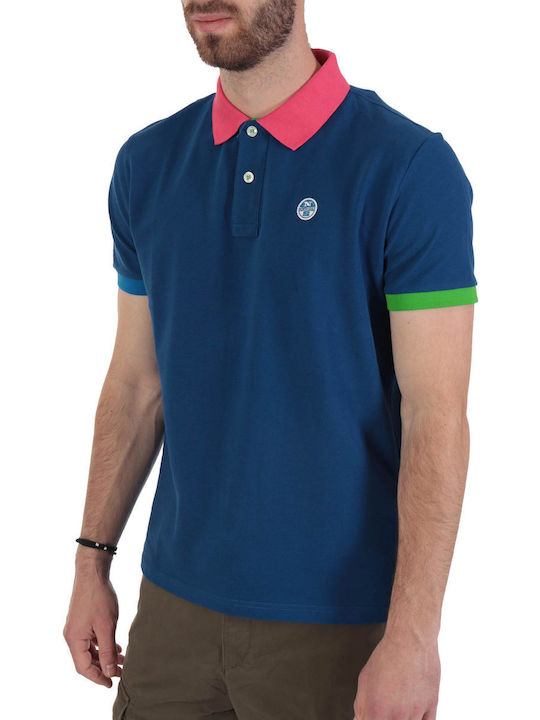Polo Kurzarmbluse Blau