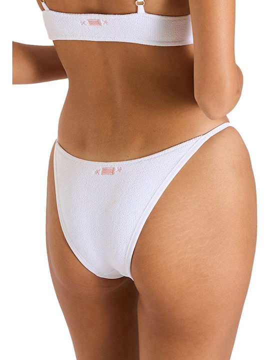 Banana Moon Lita Scrunchy Bikini Slip Λευκό