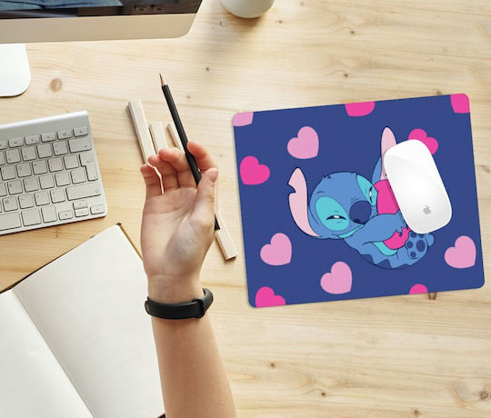 Koupakoupa Lilo & Stitch Hugs And Hearts Mouse Pad (230mm) KP_16153_MOUSEPAD-RECT