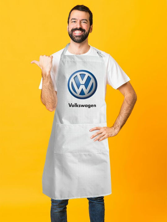 Koupakoupa VW Ποδιά Κουζίνας Λευκή KP_12701_APRON-BBQ-ADULT