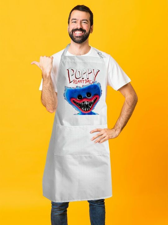 Koupakoupa Șorț de Bucătărie Albă KP_13433_APRON-BBQ-ADULT 1buc