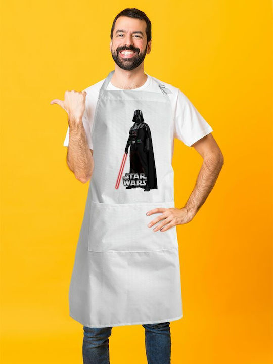 Koupakoupa Darth vader Șorț de Bucătărie Albă KP_2391_APRON-BBQ-ADULT 1buc