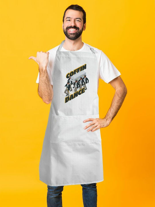 Koupakoupa Ποδιά Κουζίνας Λευκή KP_7807_APRON-BBQ-ADULT