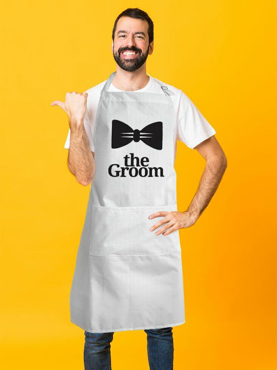 Koupakoupa Ποδιά Κουζίνας Λευκή KP_8148_APRON-BBQ-ADULT