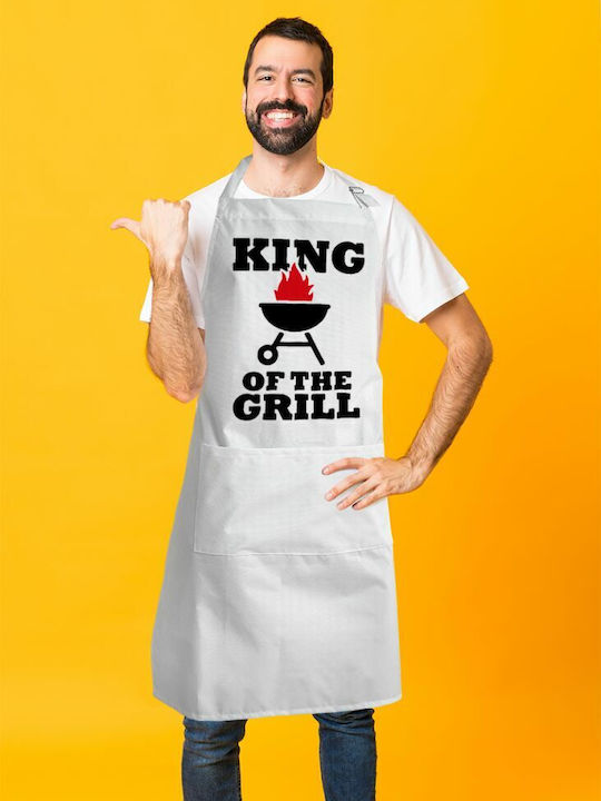 Koupakoupa Küchenschürze Weiß KP_6991_APRON-BBQ-ADULT 1Stück