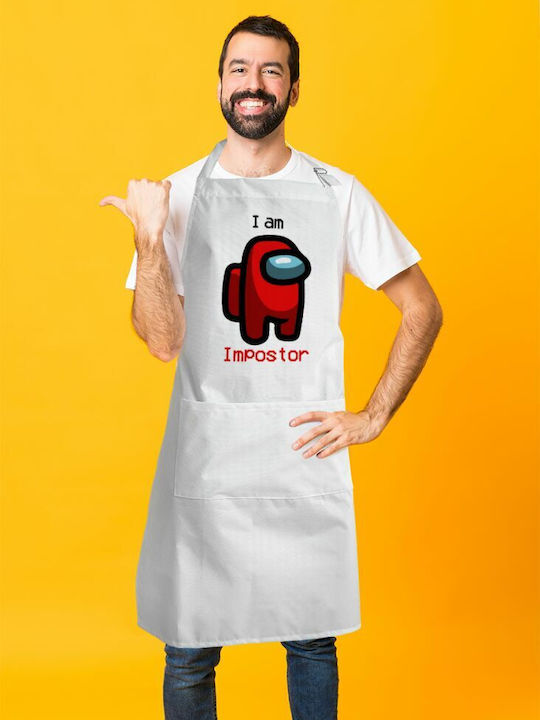 Koupakoupa Among US i Ποδιά Κουζίνας Λευκή KP_7738_APRON-BBQ-ADULT