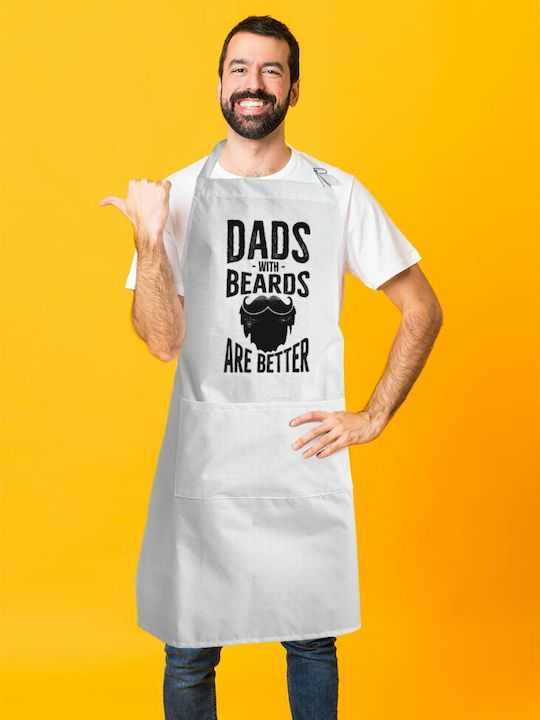 Koupakoupa Ποδιά Κουζίνας Λευκή KP_500_APRON-BBQ-ADULT