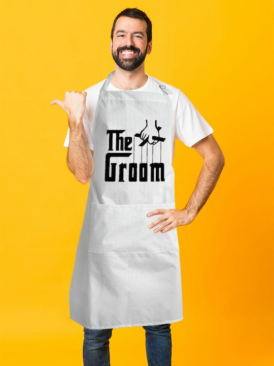 Koupakoupa Ποδιά Κουζίνας Λευκή KP_350_APRON-BBQ-ADULT