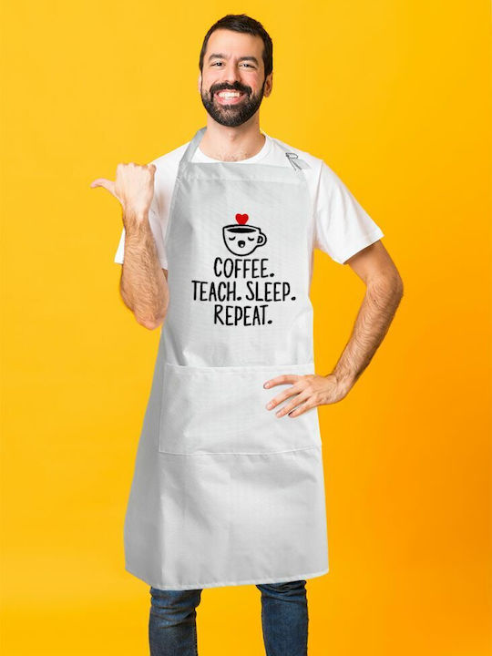 Koupakoupa Coffee Șorț de Bucătărie Albă KP_742_APRON-BBQ-ADULT 1buc