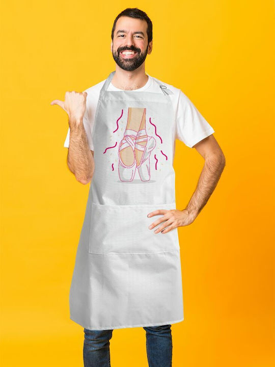 Koupakoupa Șorț de Bucătărie Albă KP_8338_APRON-BBQ-ADULT 1buc