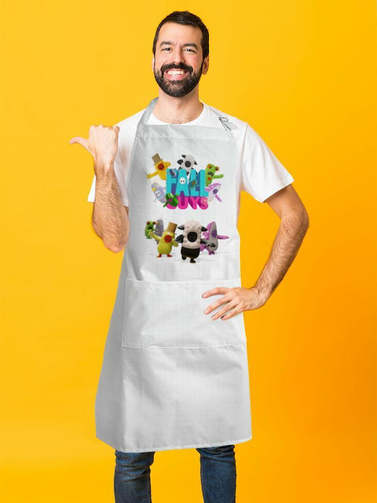 Koupakoupa Șorț de Bucătărie Albă KP_1803_APRON-BBQ-ADULT 1buc