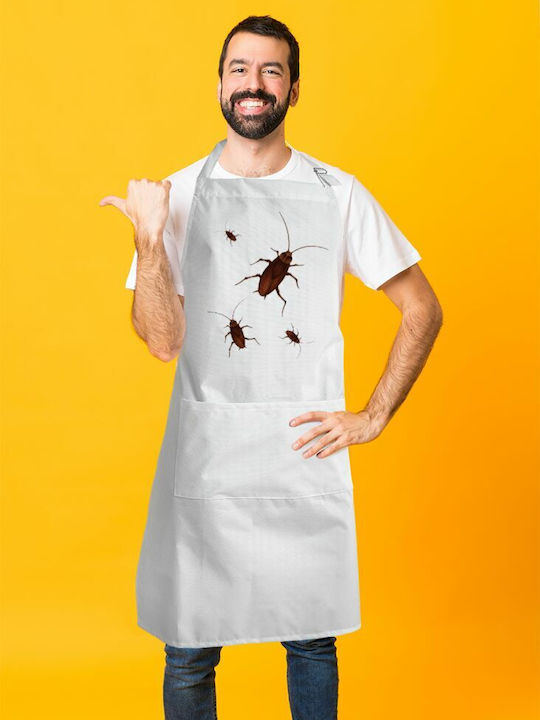 Koupakoupa Küchenschürze Weiß KP_8194_APRON-BBQ-ADULT 1Stück