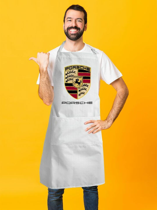 Koupakoupa Ποδιά Κουζίνας Λευκή KP_9565_APRON-BBQ-ADULT