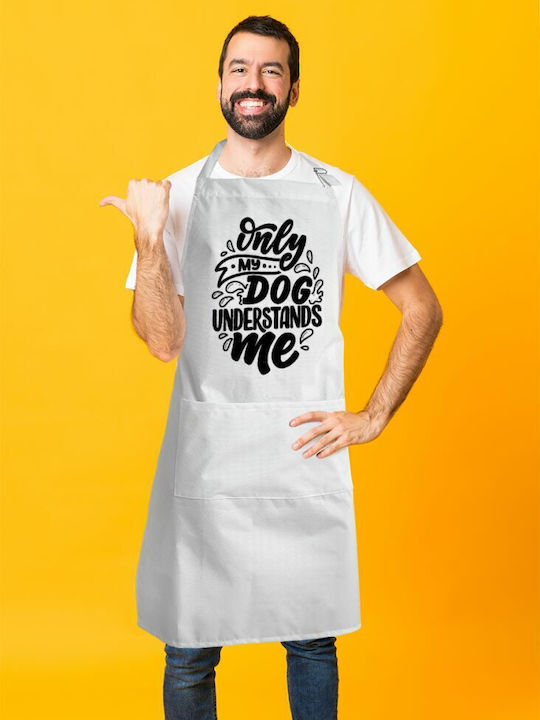 Koupakoupa me Küchenschürze Weiß KP_6071_APRON-BBQ-ADULT 1Stück