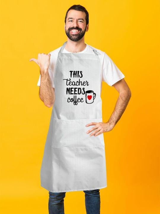 Koupakoupa teacher Șorț de Bucătărie Albă KP_737_APRON-BBQ-ADULT 1buc