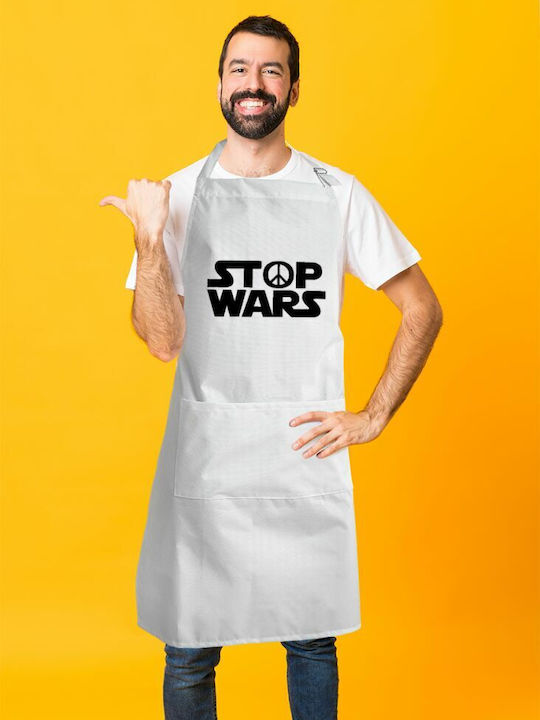 Koupakoupa Șorț de Bucătărie Albă KP_11556_APRON-BBQ-ADULT 1buc