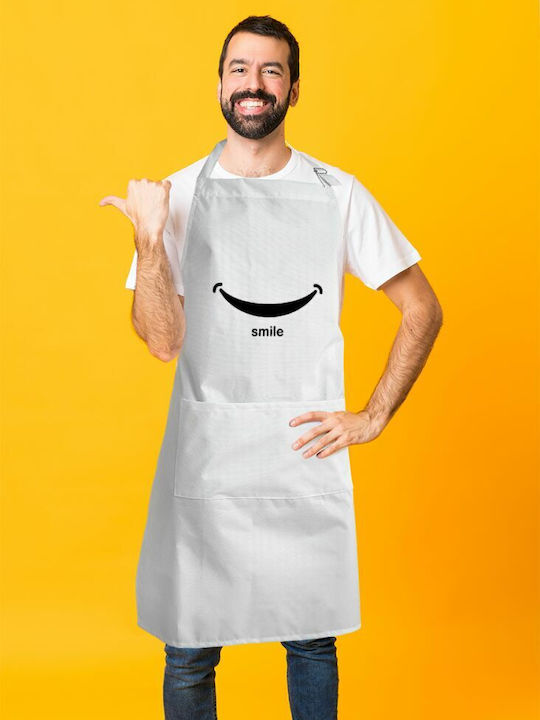 Koupakoupa Küchenschürze Weiß KP_544_APRON-BBQ-ADULT 1Stück