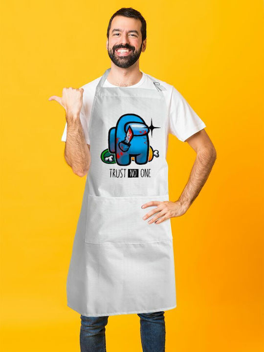 Koupakoupa Among Ποδιά Κουζίνας Λευκή KP_4970_APRON-BBQ-ADULT