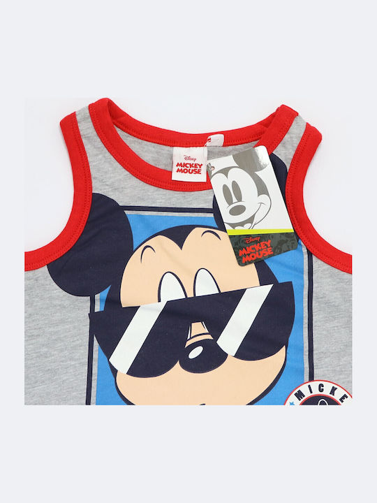 Kinderhemd Ärmellos Gray Mickey
