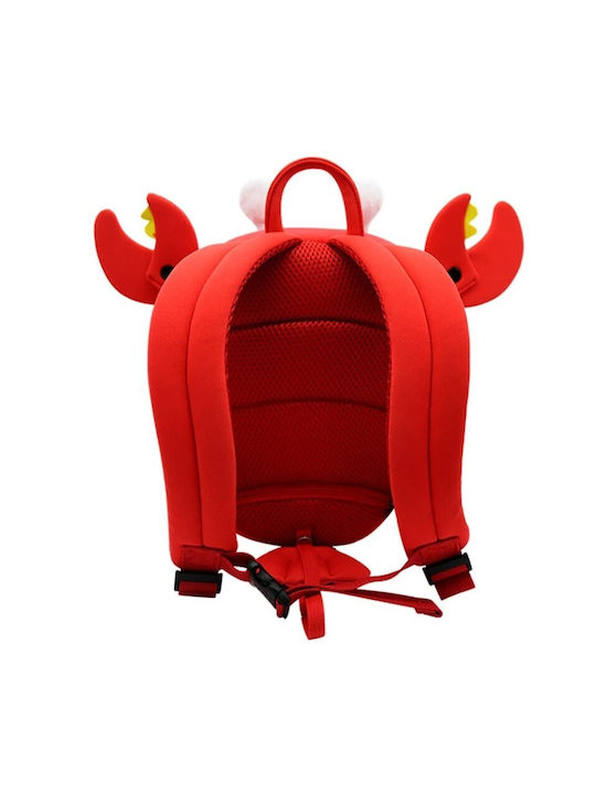 NOHOO Schulranzen Rucksack Kindergarten Rote 21 x 10 x 24cm