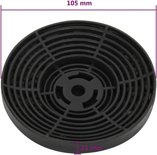 vidaXL Ersatzfilter Dunstabzugshaube 105x21cm 2Stück