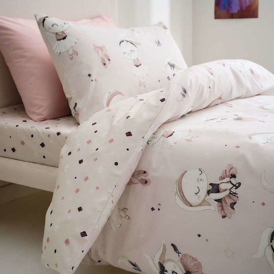 Vesta Home Παιδικό Κουβερλί Μονό Ballarina Pink 160x230εκ.