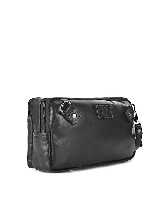 Beverly Hills Polo Club Leather Women's Bag Shoulder Black