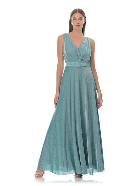 Farmaki Summer Maxi Evening Dress Green