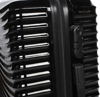 Keskor Large Travel Suitcase Hard Black with 4 Wheels Height 76cm.