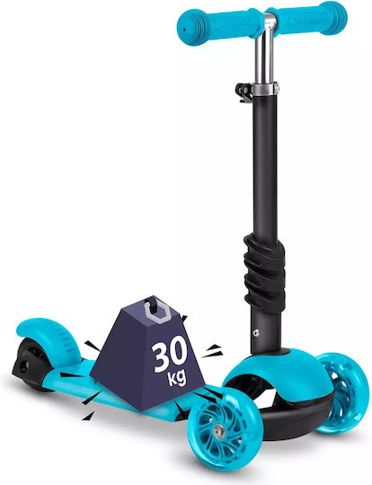 Ricokids Kinderroller Buggy 2-Rad mit LED-Beleuchtung Blau