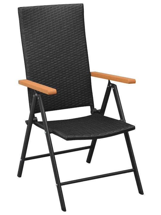 Dining Room Set for Small Outdoor Spaces 3 Pieces Black