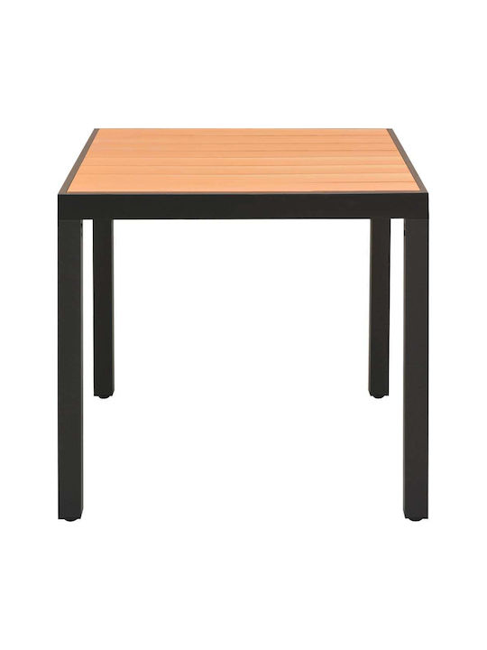 Dining Room Set for Small Outdoor Spaces 3 Pieces Black