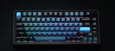 Keychron Q1P-M1 Pro Drahtlos Gaming Mechanische Tastatur 75% mit Benutzerdefiniertes Rot Schaltern und RGB-Beleuchtung (Englisch US)