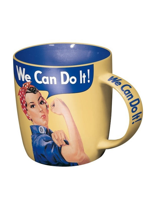 Nostalgic Art We can do it Κούπα Κεραμική σε Διάφορα Σχέδια Μπλε 330ml (Διάφορα Σχέδια)