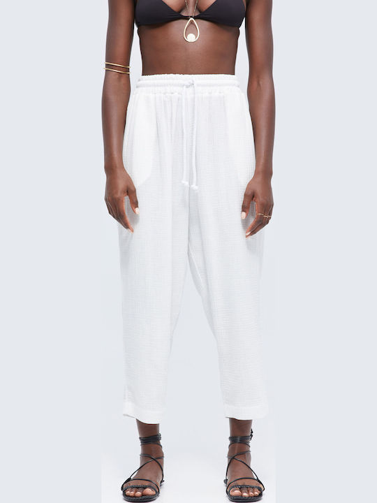 Pantaloni Alb