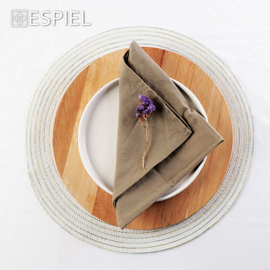 Espiel Wooden Serving Platter Rotating 35x35cm