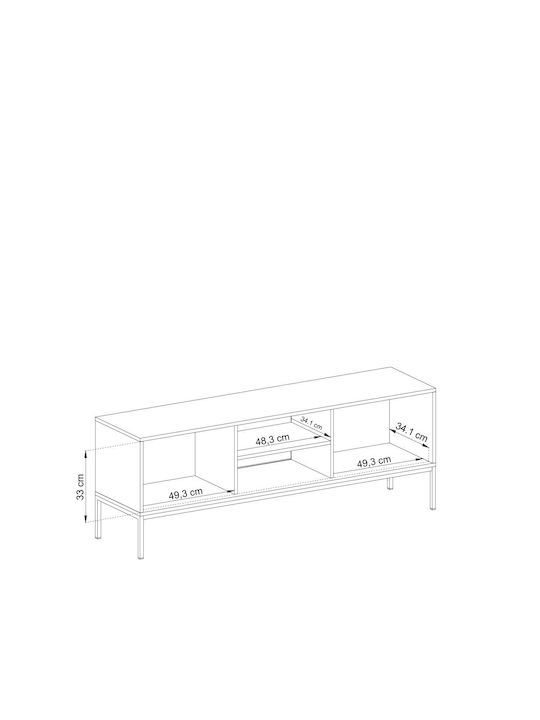 Έπιπλο Τηλεόρασης Mono Μπεζ Μ153.4xΠ39xΥ56cm