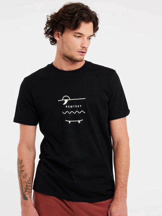 T-shirt Μαύρο